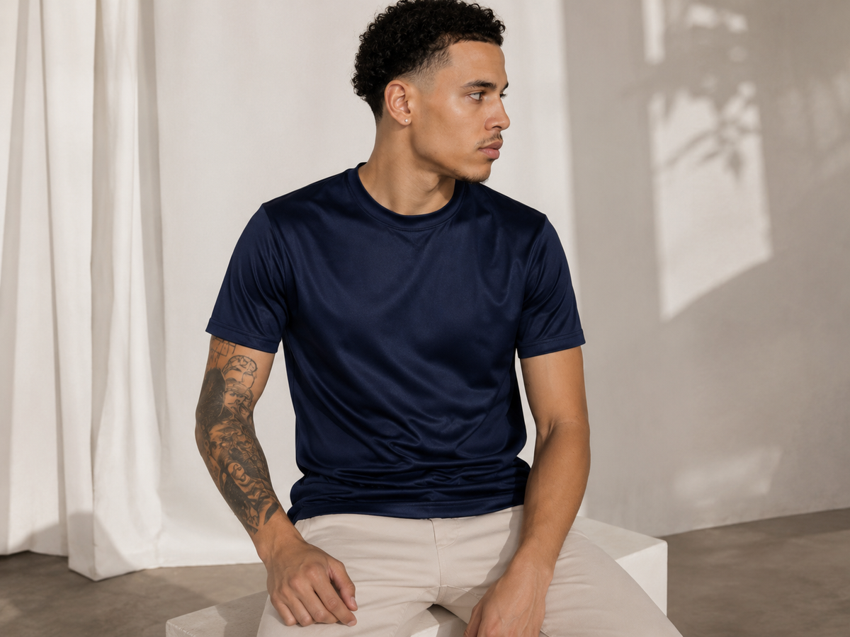 Navy blue T-shirt